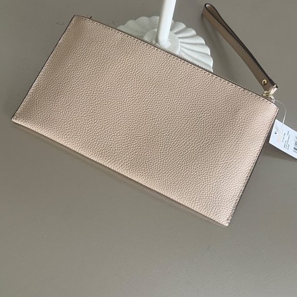 Michael Kors Jet Set Wristlet Tan Zipper Clutch - Picture 4 of 9